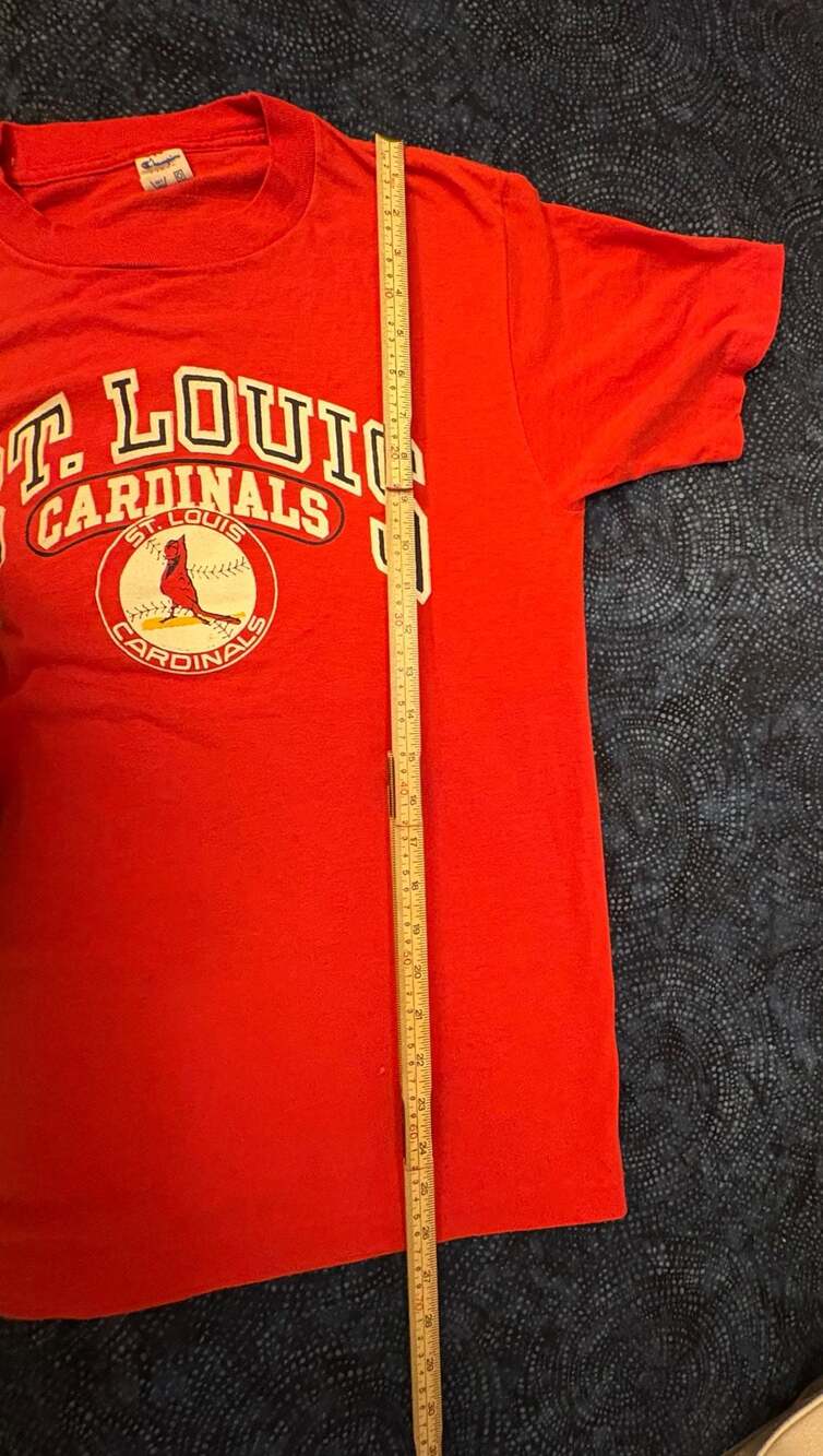 Vintage Champion St. Louis Cardinals MLB Graphic T-Shirt Red Size Large - Picture 8 of 8
